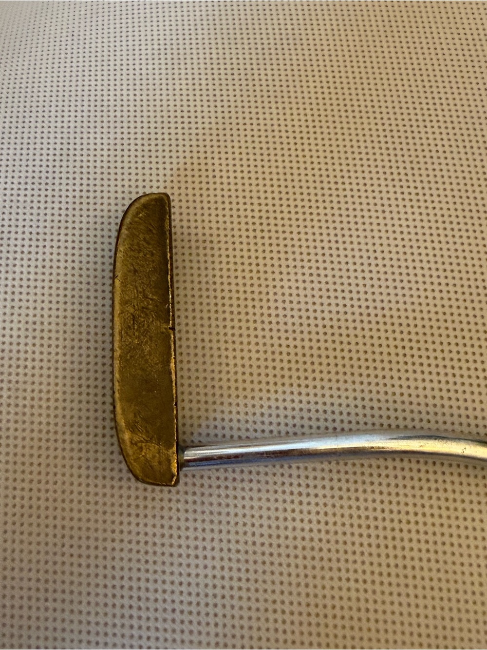 Vintage John W Mahoney 3C brass putter sgolf club right handed price is firm